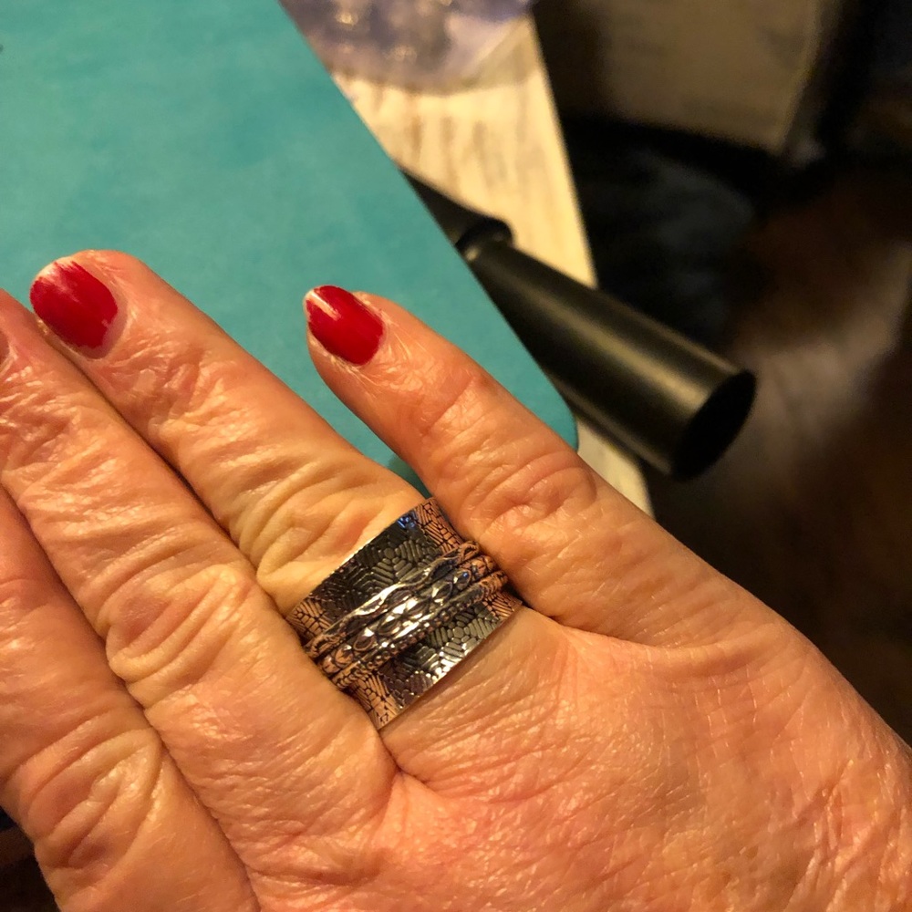 Gorgeous Sterling Silver Meditation Ring